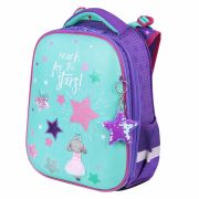 Ранец BRAUBERG PREMIUM, 2 отделения, с брелком, «Shining stars», 38х29х16 см, 271353