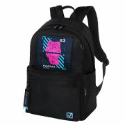 Рюкзак BRAUBERG FASHION CITY универсальный, карман-антивор, «The original», черный, 44х31х16 см, 271674