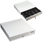 Ящик денежный для кассира «Меркурий 100», БОЛЬШОЙ, 432х428х88 мм, отделений для монет - 8, для купюр - 5