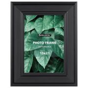 Рамка 15х21 см небьющаяся, багет 47 мм, пластик, BRAUBERG «Albert», черная, 391263