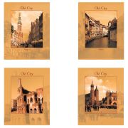 Тетрадь А5, 48 л., STAFF, скоба, клетка, офсет №2 ЭКОНОМ, обложка картон, «ГОРОДА», 402465