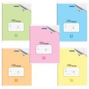 Тетрадь 18 л. BRAUBERG «ЭКО», клетка, обложка картон 170 г/м2, ПАСТЕЛЬНАЯ С УГОЛКОМ, 402804