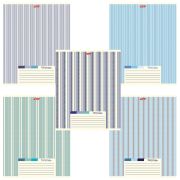 Тетрадь А5, 48 л., HATBER, скоба, линия, обложка картон, «LINE» (микс в спайке), 052332, 48Т5В2