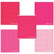 Тетрадь А5, 48 л., АЛЬТ, скоба, клетка, глянцевый лак, «FRESH - РОЗОВАЯ» (5 видов), 7-48-442