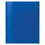 Тетрадь бумвинил, А5, 48 л., скоба, офсет №1, клетка, с полями, STAFF, СИНИЙ, 403414