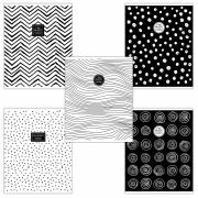 Тетрадь А5 48 л. HATBER скоба, клетка, ламинация, «I Like Black» (микс в спайке), 063153, 48Т5лВ1