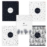 Тетрадь А5 48 л. АЛЬТ скоба, клетка, глянцевая ламинация, «КОНТРАСТЫ» (5 видов), 7-48-575