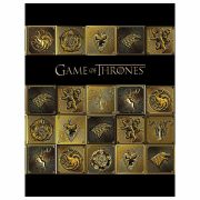 Тетрадь на кольцах А5 170х220 мм, 120 л., ламинация, клетка, HATBER, «Игра престолов», 120ТК5В1_26317