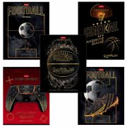 Тетрадь А5 48 л. HATBER скоба, клетка, матовая ламинация, 3D, «Ассорти» (5 видов в спайке), 48Т5лофВ1