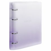Тетрадь на кольцах А5 175х220 мм, 120 л., пластик, с разделителями, BRAUBERG, Фиолетовый, 404627
