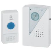 Звонок беспроводной «ЭРА C41», 32 мелодии, подсветка динамика, до 100 м, IP44, белый