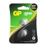 Батарейки литиевые GP Lithium CR2032 «таблетки, дисковые, кнопочные» КОМПЛЕКТ 2 шт., блистер, CR2032-2CRU2