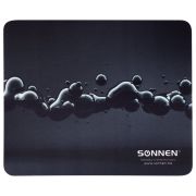 Коврик для мыши SONNEN «DROPS», резина + ткань, 220х180х3 мм, 513290
