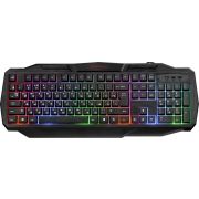 Клавиатура проводная DEFENDER Ultra HB-330L, USB, 104 клавиши, с подсветкой, черная, 45330