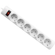 Сетевой фильтр DEFENDER DFS 155, 6 розеток, 5 м, белый, 99493