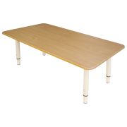 Стол детский «Дошколенок», 900х450х400-580 мм, регулируемый, рост 0-3 (85-145 см), пластик, бук, слоновая кость