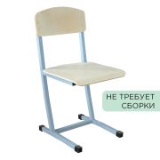 Стул ученический нерегулируемый «Бюджет», 380х480х800 мм, рост 6, серый каркас