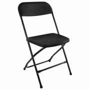 Стул складной BRABIX «Golf CF-002», черный каркас, пластик черный, 531563