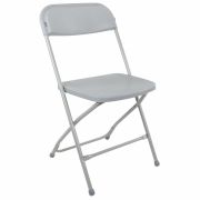 Стул складной BRABIX «Golf CF-002», серый каркас, пластик серый, 531564