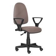 Кресло BRABIX «Prestige Ergo MG-311», регулируемая эргономичная спинка, ткань, бежевое, 531873