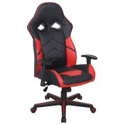 Кресло компьютерное BRABIX «Storm GM-006», регулируемые подлокотники, экокожа, черное/красное, 532500