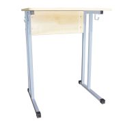 Стол-парта 1-местный нерегулируемый «Умник», 600х500х760 мм, рост 6, серый каркас, ЛДСП клён