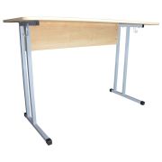 Стол-парта 2-местный нерегулируемый «Умник», 1200х500х760 мм, рост 6, серый каркас, ЛДСП клён
