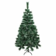 Ель новогодняя искусственная «Пушистая» 180 см, с инеем и шишками, зеленая, ЗОЛОТАЯ СКАЗКА, 592045