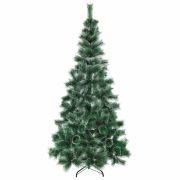 Ель новогодняя искусственная «Пушистая» 210 см, с инеем и шишками, зеленая, ЗОЛОТАЯ СКАЗКА, 592046