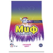 Стиральный порошок-автомат 2 кг, МИФ 3 в 1 «Свежий цвет»