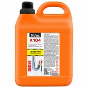 Средство для прочистки канализационных труб 5 л, EFFECT «Alfa 104», содержит хлор 5-15%, 10719