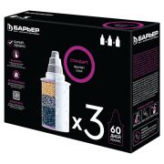 Сменная кассета БАРЬЕР «4 Стандарт», универсальная, для всех типов фильтров БАРЬЕР, комплект 3 шт., К043Р20