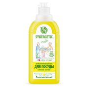 Гель для мытья посуды антибактериальный 500 мл, SYNERGETIC «Лимон», 103051
