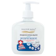 Мыло-крем жидкое 300 г ЗОЛОТОЙ ИДЕАЛ «Жемчужное», с антибактериальным эффектом, дозатор, 606780