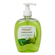 Мыло жидкое 500 г ЗОЛОТОЙ ИДЕАЛ «Алоэ-вера», дозатор, 606785