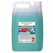 Мыло-крем жидкое с АНТИБАКТЕРИАЛЬНЫМ ЭФФЕКТОМ, 5 л, ЗОЛОТОЙ ИДЕАЛ «Холодная мята», 607490