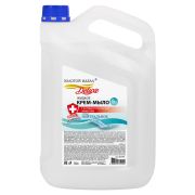 Мыло-крем жидкое с АНТИБАКТЕРИАЛЬНЫМ ЭФФЕКТОМ, 5 л, ЗОЛОТОЙ ИДЕАЛ DELUXE «Нейтральное», перламутровое, 607497