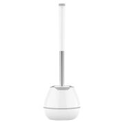 Ершик для унитаза силиконовый STANDART TYPE (овальный) напольный, с пинцетом, LAIMA, 608132