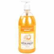 Мыло-крем жидкое 1 л ЗОЛОТОЙ ИДЕАЛ «Бархатистый апельсин-манго», дозатор, 608287