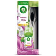 Освежитель воздуха автоматический 250 мл AIRWICK, диспенсер + сменный баллон, «Нежный шелк и лилия», 3222817