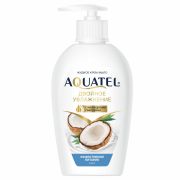 Мыло-крем 280 г AQUATEL «Кокосовое молочко» увлажняющее, эффективное питание, дозатор, 5256