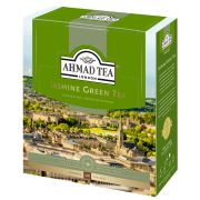 Чай AHMAD (Ахмад) «Jasmine Green Tea» зелёный с жасмином, 100 пакетиков в конвертах по 2 г, 475i-08