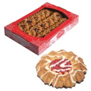 Печенье БЕЛОГОРЬЕ «Камилла», сдобное в темной глазури с декором, 550 г, 31-03