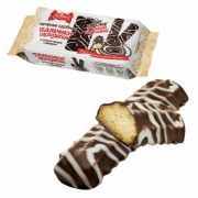 Печенье БЕЛОГОРЬЕ «Пальчики оближешь», сдобное в темной глазури с декором, 265 г, 30-85