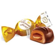 Конфеты шоколадные KONTI «Золотая лилия» на основе тоффи со сгущенным молоком, 1000 г, пакет, 16511