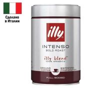 Кофе молотый ILLY «Intenso» 250 г в жестяной банке, арабика 100%, ИТАЛИЯ, 46