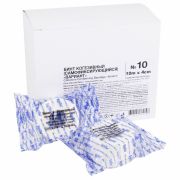 Бинт эластичный самофиксирующийся 10 м х 4 см, белый, КОМПЛЕКТ 10 шт., «ВАРИАНТ»