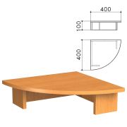 Подставка под монитор «Фея», 400х400х100 мм, цвет орех милан, ПФ12.5