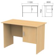 Стол письменный «Канц», 1100х600х750 мм, тумба с дверью, цвет бук невский, СК26.10