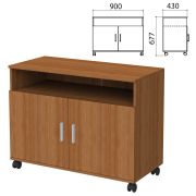 Тумба для оргтехники «Канц», 900х430х677 мм, 2 двери, цвет орех пирамидальный, ТК28.9